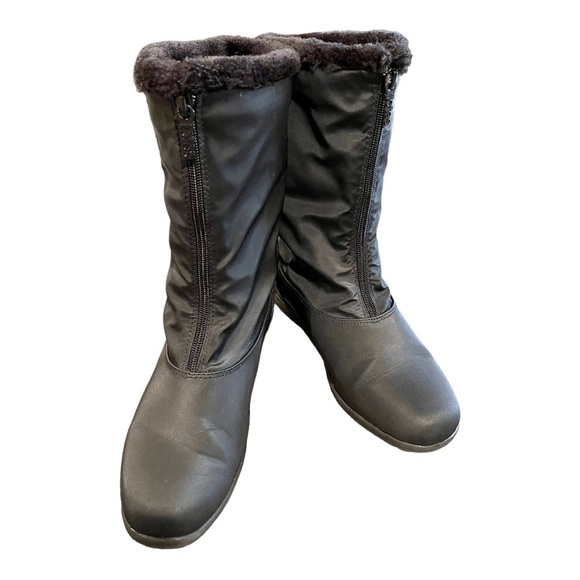TOTES STARIDE 2, WOMENS BLACK, COLD WEATHER & WATERPROOF BOOTS. SIZE 8M - Picture 2 of 10